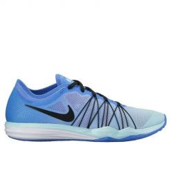 Buty do chodzenia damskie Nike Dual Fusion TR Hit Fade. Niebieskie obuwie sportowe damskie Nike, bez wzorów, z materiału, trekkingowe, nike dual fusion. Za 404.00 zł.