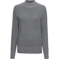 Sweter ze stójką bonprix szary melanż. Swetry damskie marki bonprix. Za 89.99 zł.