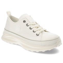 Białe Trampki Big Star Sportowe Obuwie Damskie. Białe obuwie sportowe damskie Big Star, bez wzorów, retro, bez zapięcia. Za 149.00 zł.