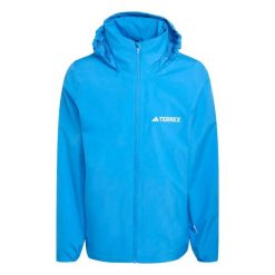 Kurtka wodoodporna adidas Terrex Multi Essentials 2. Niebieskie kurtki męskie Adidas, l, bez wzorów, z materiału, bez kaptura. Za 294.50 zł.
