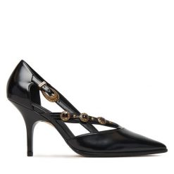 Szpilki PINKO. Czarne szpilki damskie Pinko, bez wzorów, bez obcasa, bez zapięcia. Za 1,119.00 zł.