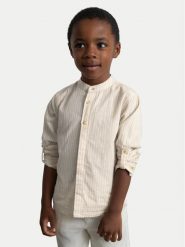 Mayoral Komplet koszula i szorty materiałowe 3216 Écru Regular Fit. Szorty dla chłopców Mayoral, bez wzorów, z bawełny. Za 199.99 zł.