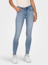 ONLY Jeansy Blush 15282346 Niebieski Skinny Fit. Niebieskie jeansy damskie Only. Za 179.99 zł.