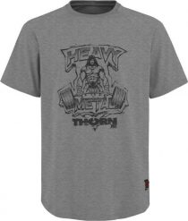 Thorn+Fit Koszulka z krótkim rękawem THORN FIT T-shirt HEAVY METAL graphite S. Szare t-shirty męskie m, bez wzorów, bez kołnierzyka. Za 129.00 zł.
