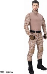 R.E.I.S. TG-PROTECT - Ubranie ochronne Tactical Guard, w skład którego wchodzi bluza i spodnie do pasa - beżowy S. Brązowe bluzy męskie R.E.I.S., m, bez wzorów, z dresówki, bez kaptura. Za 234.68 zł.