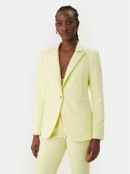 Rinascimento Marynarka CFC0128640003 Żółty Regular Fit. Żółte żakiety damskie Rinascimento, xs, bez wzorów, z syntetyku. Za 699.99 zł.