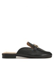 Liu Jo Klapki Emel 02 SA5035 PX460 Czarny. Czarne klapki damskie Liu Jo, bez wzorów, ze skóry, bez obcasa. Za 369.99 zł.