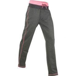Spodnie sportowe, długie, Level 1 bonprix antracytowy melanż. Szare spodnie sportowe damskie bonprix, melanż. Za 74.99 zł.