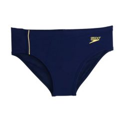 Kąpielówki chłopięce slipy do pływania Speedo Equinox. Niebieskie kąpielówki dla chłopców Speedo, bez wzorów, z elastanu. Za 40.99 zł.