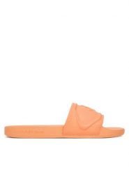 Calvin Klein Jeans Japonki Slide Pu Hf Mg YW0YW01879 Pomarańczowy. Brązowe klapki damskie Calvin Klein Jeans, bez wzorów, z jeansu, bez obcasa. Za 129.99 zł.