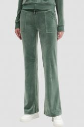 JUICY COUTURE Zielone damskie spodnie dresowe Layla Low Rise Pocket, Rozmiar XS. Zielone spodnie dresowe damskie Juicy Couture, s, bez wzorów, z dresówki. W wyprzedaży za 200.99 zł.