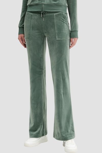 JUICY COUTURE Zielone damskie spodnie dresowe damskie Layla Low Rise Pocket, Rozmiar XS. Zielone spodnie dresowe damskie Juicy Couture, m, bez wzorów, z dresówki. W wyprzedaży za 341.99 zł.