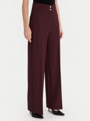 Maryley Spodnie materiałowe 25IB680/M17 Bordowy Regular Fit. Czerwone spodnie materiałowe damskie Maryley, m, bez wzorów, z materiału. Za 189.99 zł.