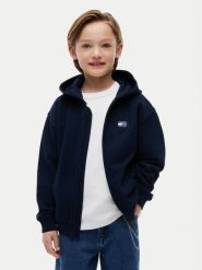 Tommy Hilfiger Bluza Tonal Flag KB0KB10553 Granatowy Regular Fit. Niebieskie bluzy dla chłopców Tommy Hilfiger, bez wzorów, z bawełny, bez ramiączek, bez kaptura. Za 329.99 zł.