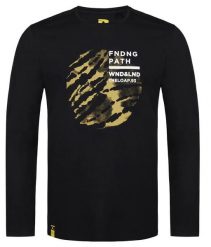 T-shirt męski Loap Aldar czarny. Czarne t-shirty męskie ÀLG, na jesień, l, bez wzorów, z bawełny, klasyczne, bez kołnierzyka. Za 162.99 zł.
