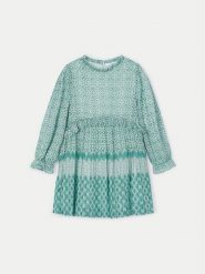 Mayoral Sukienka codzienna 4913 Zielony Regular Fit. Zielone sukienki dla dziewczynek Mayoral, bez wzorów, z syntetyku, bez ramiączek. Za 179.99 zł.