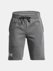 Krótkie spodenki Under Armour UA Rival Fleece. Szare szorty męskie Under Armour, bez wzorów, z bawełny. Za 193.35 zł.