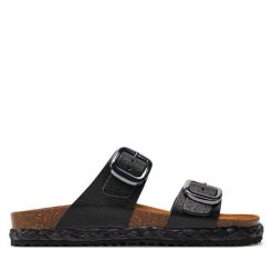 Espadryle Geox. Czarne espadryle damskie Geox, bez wzorów, bez obcasa, bez zapięcia. Za 469.99 zł.