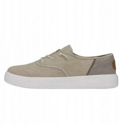 HEYDUDE Damskie Trampki Conway Craft Linen. Białe trampki i tenisówki damskie Hey dude, bez wzorów, z materiału, bez zapięcia. Za 179.00 zł.