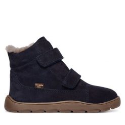 Śniegowce Froddo. Niebieskie buty zimowe chłopięce Froddo, bez wzorów, bez zapięcia. Za 459.99 zł.