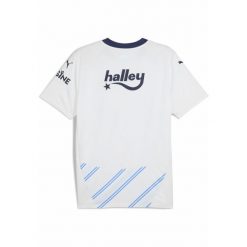 Męska koszulka wyjazdowa Fenerbahçe SK 24/25 PUMA White Dusky Blue. Białe koszulki sportowe męskie Puma, l, bez wzorów, bez kołnierzyka, bez ramiączek, do piłki nożnej. W wyprzedaży za 269.00 zł.