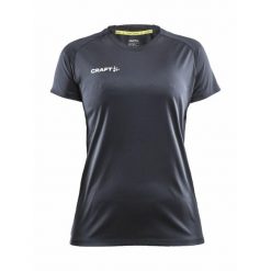 Koszulka damska Craft evolve. Niebieskie koszulki sportowe damskie Craft, s, bez wzorów, z dzianiny, bez kołnierzyka, bez ramiączek, do biegania. Za 185.00 zł.