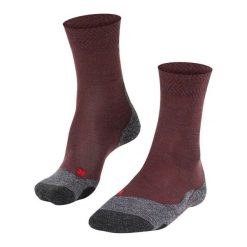 Skarpetki damskie Falke TK2 Melange. Czerwone skarpety damskie Falke, bez wzorów, z materiału. Za 161.50 zł.