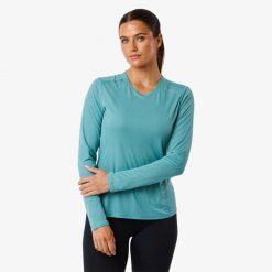 Koszulka treningowa damska Swedemount Ultra Light LS Tee szybkoschnąca. Niebieskie koszulki sportowe damskie SWEDEMOUNT, bez wzorów, z syntetyku, bez kołnierzyka. Za 149.99 zł.