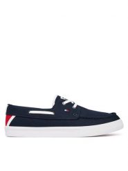 Tommy Hilfiger Tenisówki Th Boat Vulc Sneaker Canvas FM0FM05877 Granatowy. Niebieskie trampki męskie Tommy Hilfiger, bez wzorów, z materiału, bez zapięcia. Za 369.99 zł.