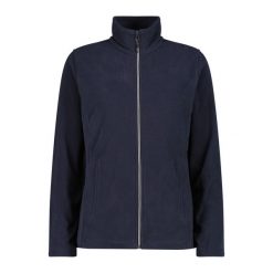 Damski polar CMP. Niebieskie bluzy sportowe damskie CMP, bez wzorów, z polaru, bez kaptura, narciarskie. Za 249.50 zł.