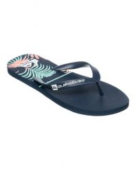 Klapki JAVA GOOD PALM Niebieski Mężczyźni. Niebieskie klapki męskie Quiksilver, z gumy. Za 89.00 zł.