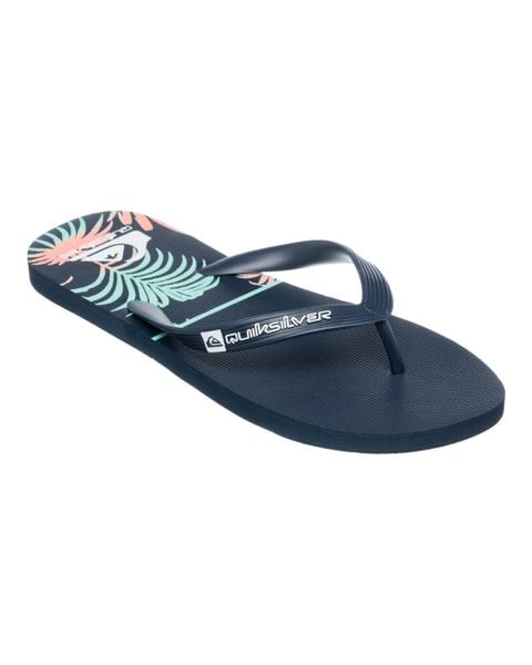 Klapki JAVA GOOD PALM Niebieski Mężczyźni. Niebieskie klapki męskie Quiksilver, z gumy. Za 89.00 zł.
