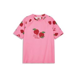 Koszulka Kąpielowa krótki rękaw Dziewczęca LEGO Aiko303 Różowa. Czerwone bluzki dla dziewczynek LEGO, bez wzorów, bez kołnierzyka, bez ramiączek. W wyprzedaży za 111.99 zł.