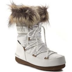 Śniegowce MOON BOOT - Monaco Low 24002900002 Bianco/White. Białe kozaki damskie Moon Boot, z futra. Za 649.00 zł.