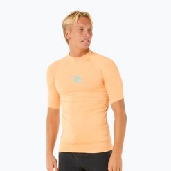 Koszulka do pływania męska Rip Curl Waves UPF Performance. Żółte kąpielówki męskie RIPCURL, m, bez wzorów, do pływania. Za 99.99 zł.