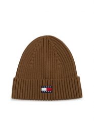Tommy Jeans czapka z dzianiny Mężczyźni Bawełna brązowy, ONE SIZE. Brązowe czapki i kapelusze męskie Tommy Jeans, bez wzorów, z bawełny, eleganckie. Za 149.95 zł.