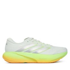Buty do biegania adidas. Zielone buty sportowe męskie Adidas, bez zapięcia, do biegania. Za 649.99 zł.