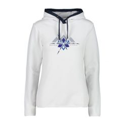 Bluza damska z kapturem CMP. Białe bluzy damskie CMP, bez wzorów, z kapturem. Za 312.45 zł.
