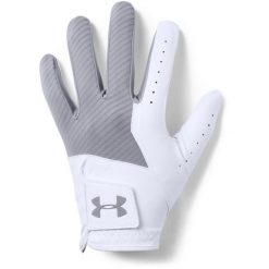 Rękawiczki golfowe Under Armour Medal. Szare rękawiczki męskie Under Armour, bez wzorów, z syntetyku. Za 99.10 zł.