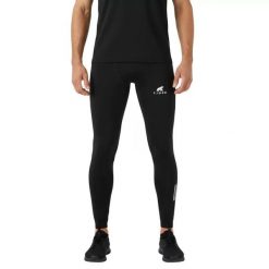 Męskie legginsy do biegania. Czarne legginsy sportowe męskie FJORK MERINO, m, bez wzorów, z elastanu, do biegania. Za 359.00 zł.
