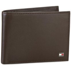 Portfel Tommy Hilfiger. Brązowe portfele męskie Tommy Hilfiger, bez wzorów. Za 219.99 zł.