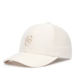 Czapka z daszkiem BOSS. Białe czapki i kapelusze męskie Boss, bez wzorów. Za 259.99 zł.