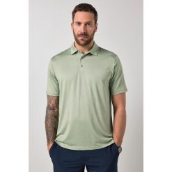 Męska Koszulka polo FLEXNAMIC® golf pika nadruk na całej powierzchni. Zielone koszulki polo męskie JAY-PI, m, bez wzorów, z elastanu, bez ramiączek. Za 199.99 zł.