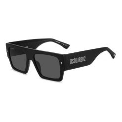 Okulary przeciwsłoneczne DSQUARED2 D2 0165/S 807 IR dla mężczyzn, rozmiar 57 mm. Czarne okulary przeciwsłoneczne męskie Dsquared, prostokątne. Za 1,057.70 zł.