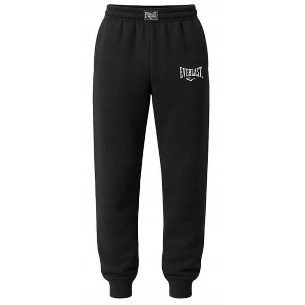 Spodnie dresowe dla mężczyzn Everlast SPD001. Czarne spodnie sportowe męskie Everlast, na lato, m, bez wzorów, z dresówki, trekkingowe. W wyprzedaży za 89.99 zł.
