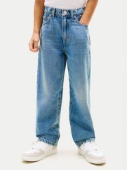 Tommy Hilfiger Jeansy KB0KB10401 Niebieski Relaxed Fit. Niebieskie jeansy dla chłopców Tommy Hilfiger, z bawełny. Za 209.99 zł.