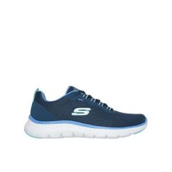 Buty damskie SKECHERS Flex Appeal 5.0 New Path. Niebieskie obuwie sportowe damskie Skechers, bez wzorów, trekkingowe, Skechers Sport. Za 289.99 zł.