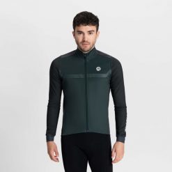 Kurtka rowerowa męska Rogelli MONO. Niebieskie kurtki sportowe męskie Rogelli, na jesień, l, bez wzorów, na fitness i siłownię. W wyprzedaży za 329.00 zł.