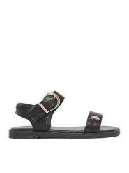 U.S. Polo Assn. Sandały EO-ADELA001K/6Y1 Czarny. Czarne sandały dziewczęce U.S. Polo Assn., ze skóry, bez zapięcia. Za 169.99 zł.