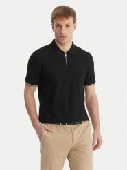 BOSS Polo C-Pei 04 50555108 Czarny Regular Fit. Czarne koszulki polo męskie Boss, m, bez wzorów, z bawełny, bez ramiączek. Za 569.99 zł.